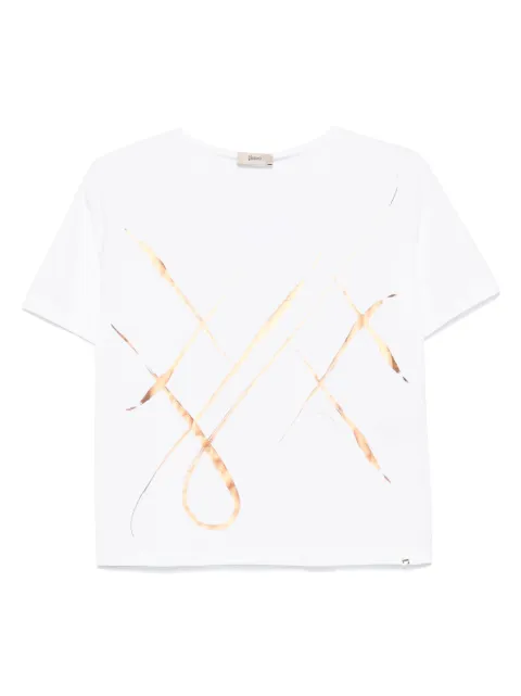 Herno graphic-print T-shirt White JG000277D52009