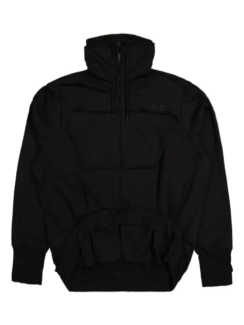 PROTOTYPES Toggle Zip-Up hoodie Black PT07JE22USB