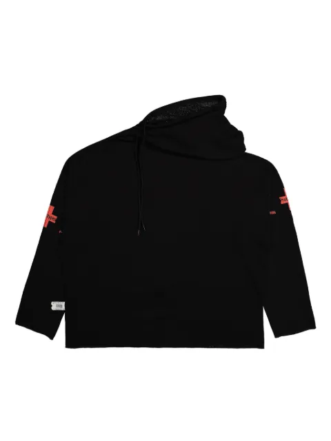 PROTOTYPES Waffle Twisted hoodie Black PT07JE20USB