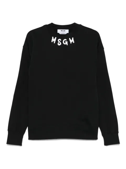 MSGM logo-print sweatshirt Black 3840MM103257000