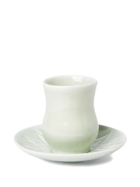 Paula Canovas del Vas floral-engraved tea cup Green PHW2201016