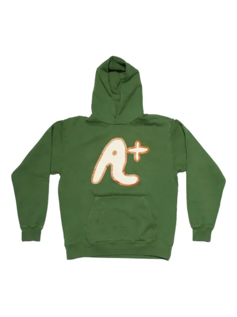 Perks And Mini graphic-print long-sleeve hoodie Green AW223746BKALE