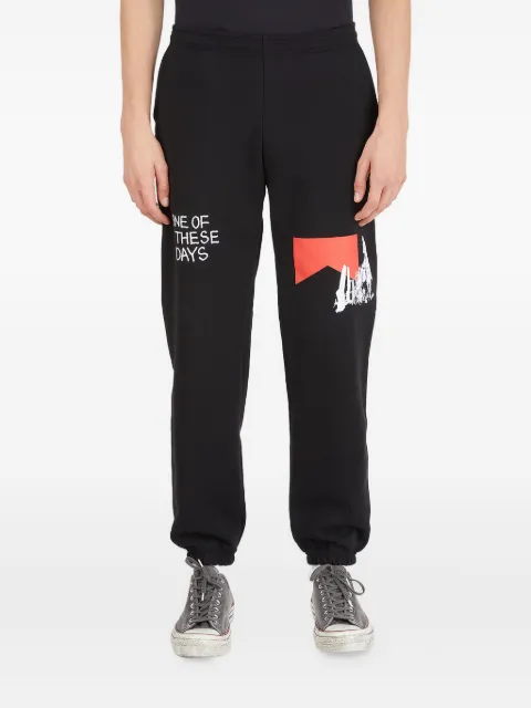 One Of These Days graphic-print jersey sweatpants Black OOTDQS10