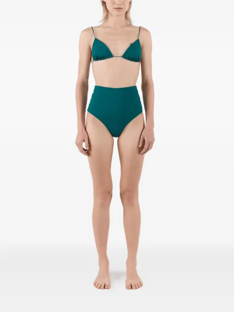 St. Agni Ziah triangle-cup high-waisted bikini Green ZW22002AVE