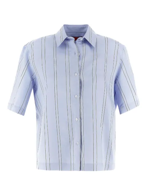 THELATEST striped shirt Blue TLW0601NT0171ABTPT0028