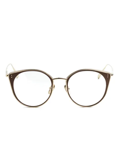 Linda Farrow round-frame glasses Gold LFL1420