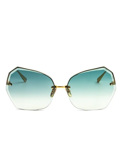 Linda Farrow geometric-frame sunglasses Gold LFL1546