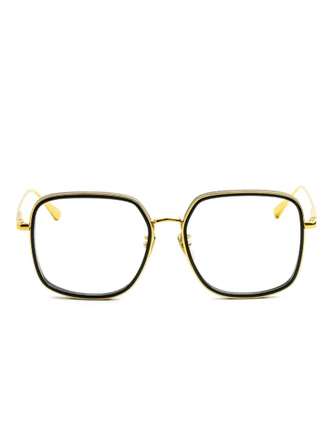 Linda Farrow square-frame glasses Gold LFL1581