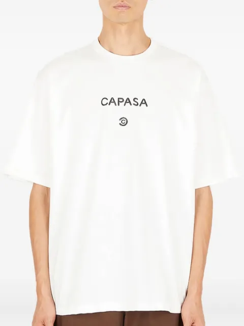CAPASA MILANO logo-print cotton t-shirt White 91X006102016