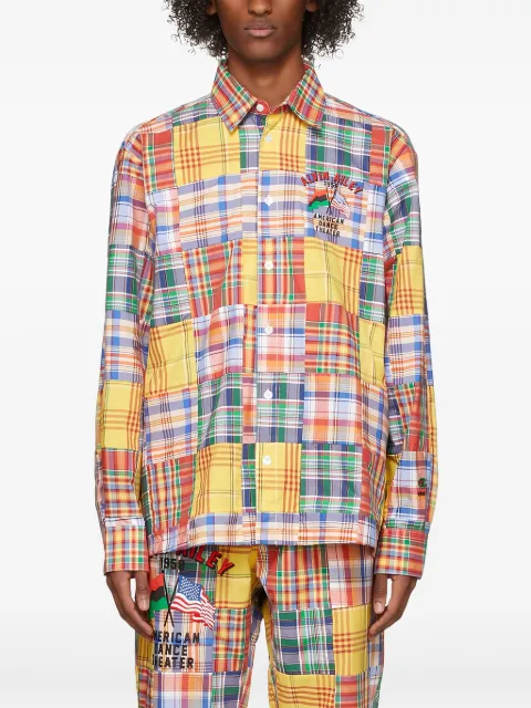 Champion checked cotton shirt Yellow 216371YS041