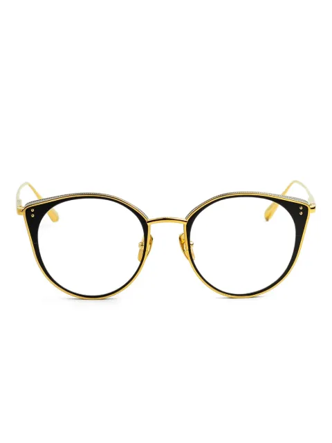 Linda Farrow round-frame glasses Gold LFL1420