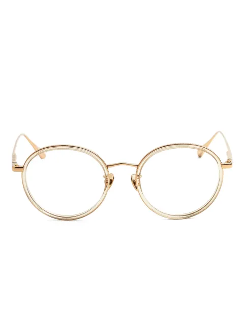 Linda Farrow round-frame glasses Gold LFL1452