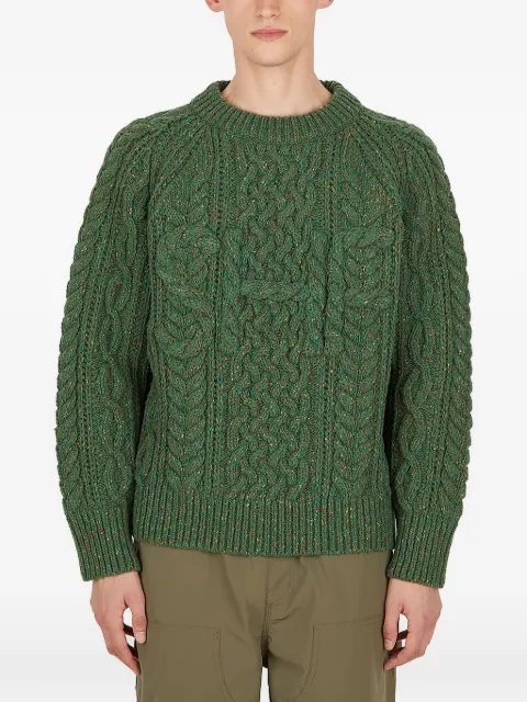 Sky High Farm cable-knit sweater Green SHF02N0061DARKGREEN