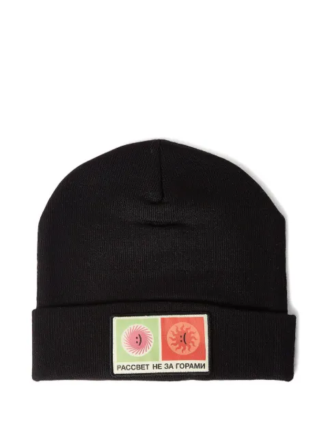 RASSVET logo-patch beanie Black PACC11K0081