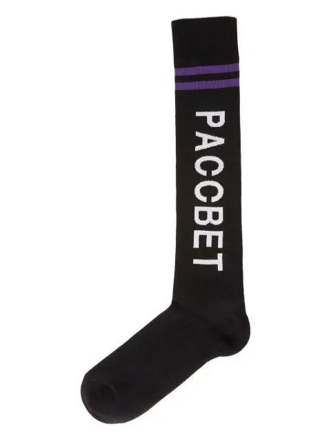 RASSVET logo-jacquard socks Black PACC12K0161