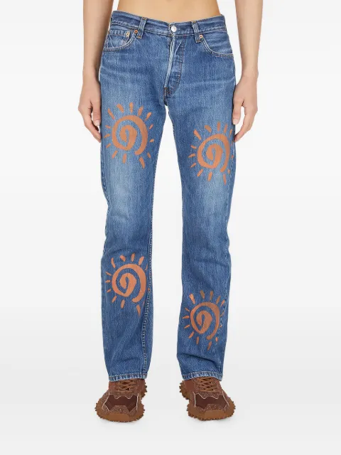 Perks And Mini graphic-motif jeans Blue AW228508MULTI