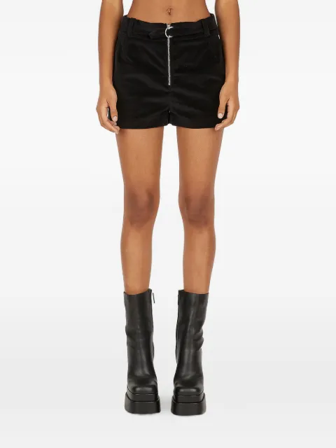 CAPASA MILANO buckle belt shorts Black 71P00510174801