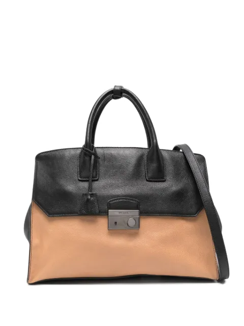 Prada Pre-Owned 2010s leather top handle bag Black PR780HD