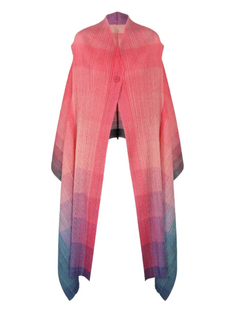 Pleats Please Issey Miyake button-down waistcoat Pink PP56JE693