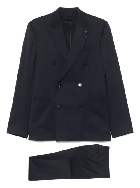 Lardini virgin wool suit Blue ES6303EESIF64414