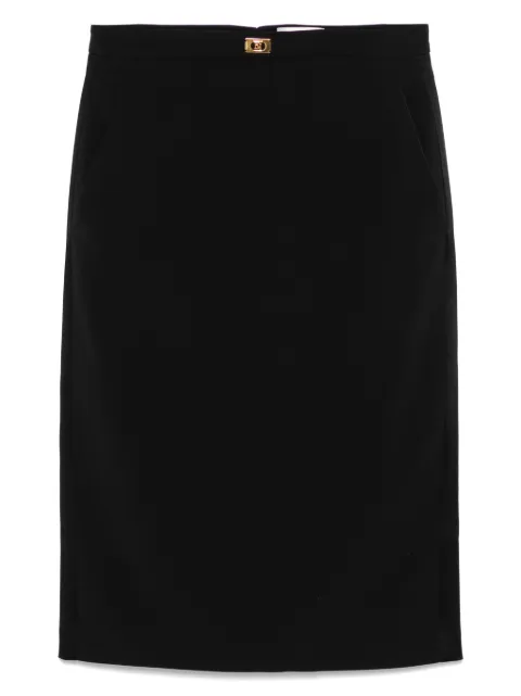 Elisabetta Franchi crepe mini skirt Black GO09953E2