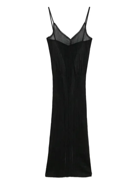 ALAINPAUL ribbed-knit midi dress Black S3WKWDR01