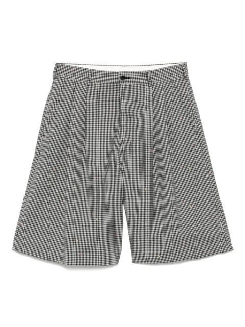 Comme des Garçons Homme Plus plaid tailored shorts Black POP011