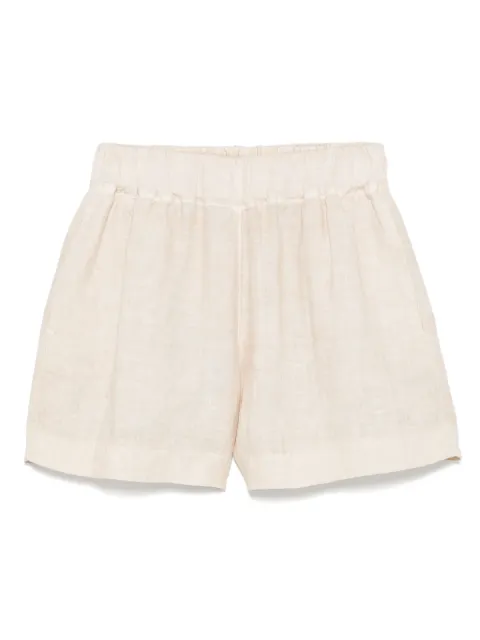 120% Lino linen shorts Neutrals 32ALIW29BR000F753S00