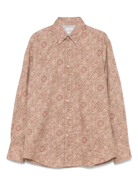 Brunello Cucinelli paisley-print shirt Brown MM6911716C006