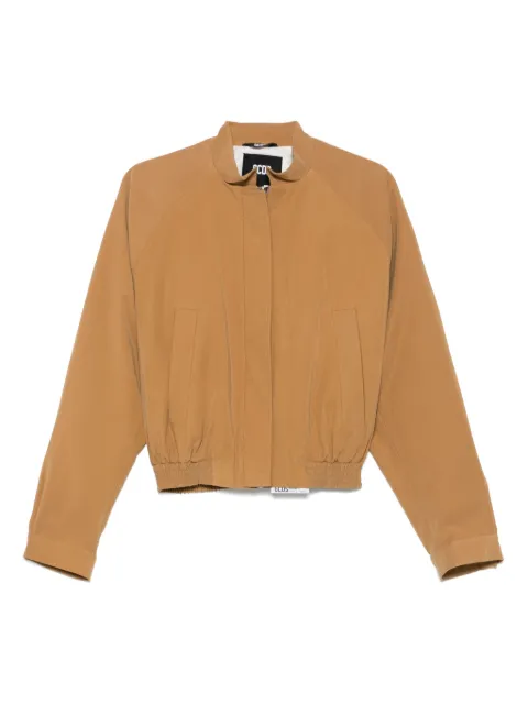 GCDS cropped tailoring bomber jacket Brown B1CW0903TM9