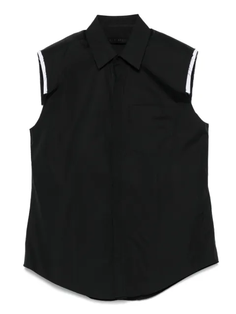 ALAINPAUL layered shirt Black S3WSH01