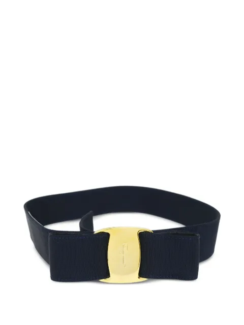 Ferragamo Pre-Owned 1990-2000s logo-engraved belt Blue BE153866