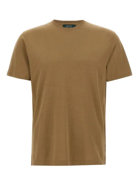 Zanone Ice cotton T-shirt Brown 815194ZG380Z1904