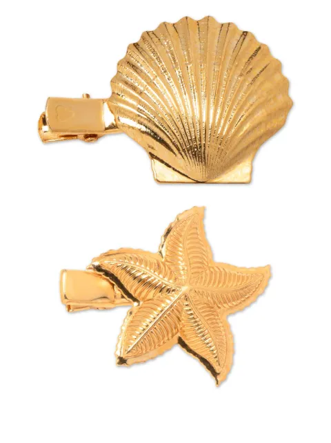 Jennifer Behr Oceane barrette (set of two) Gold 111GA11