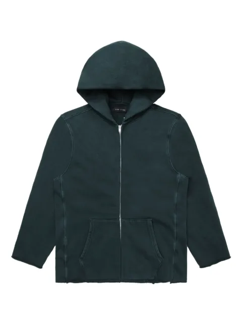 Les Tien zip-up hoodie Green CF1070PDWEME