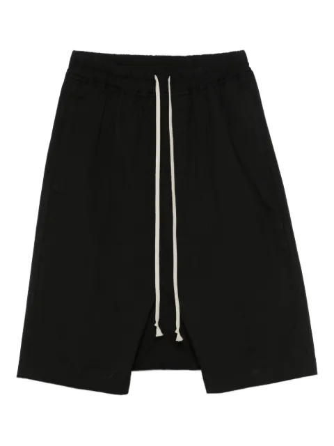 Rick Owens Pods Drawstring shorts Black RU02E1384TE