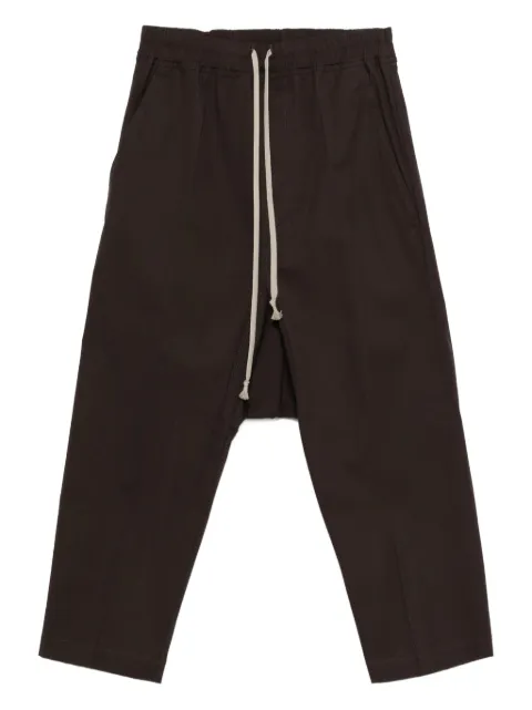 Rick Owens cropped track pants Brown RU02E1381TE
