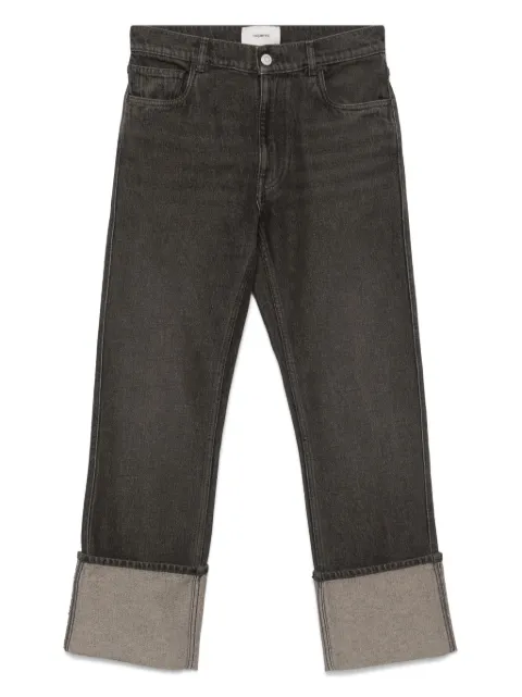 Coperni turn up-hem jeans Black COPP122F2036