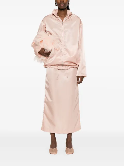 A.M.G. hooded jacket Pink SS25JK0525