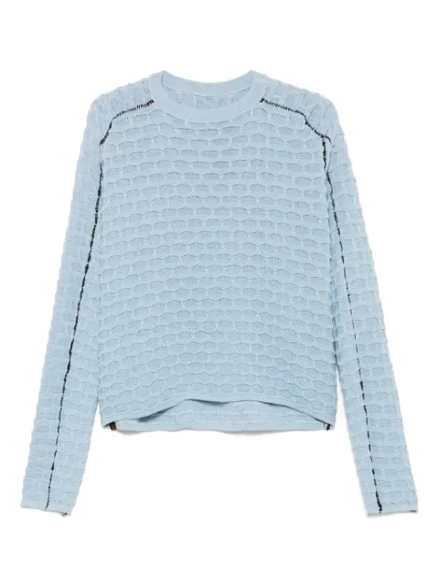 Isa Boulder crew-neck sweater Blue SS25MTP51