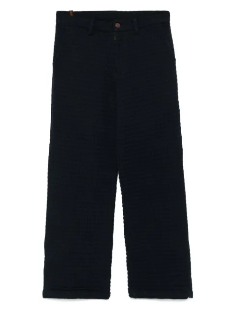 Isa Boulder cotton trousers Blue SS25MPN06