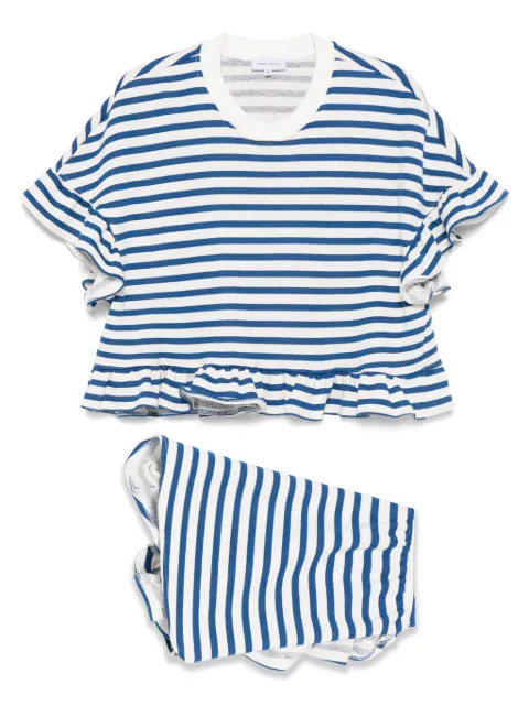Ioana Ciolacu Peony shorts set Blue ID25PK01NVY