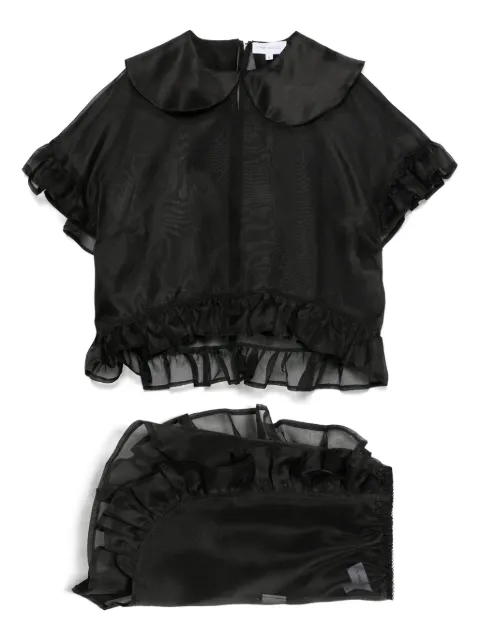Ioana Ciolacu Dahlia shorts set Black IC25PK02BLK
