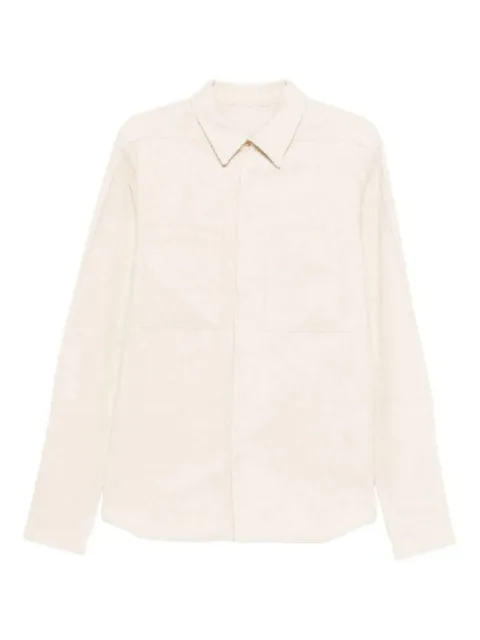 Rick Owens Work long-sleeve shirt Neutrals RU02E1292MLC