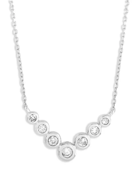 LB Exclusive 14K white gold diamond necklace Silver ANK15739