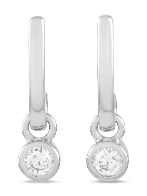 LB Exclusive 14K white gold diamond earrings Silver AER15717W