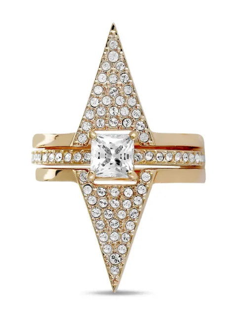 Swarovski Funk ring set (set of three) Pink 5241272