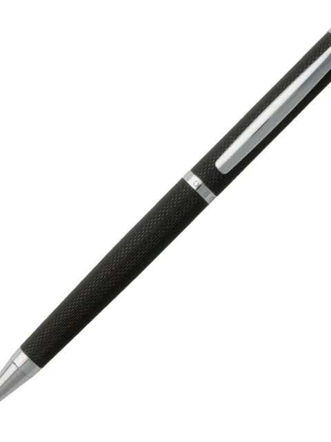 BOSS Sophisticated textured ballpoint pen Black HSY7994A
