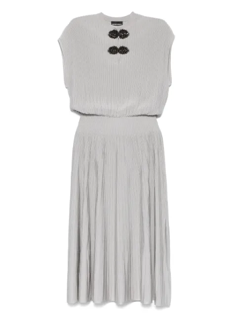 Emporio Armani embellished mini dress Grey EW001441AF15084