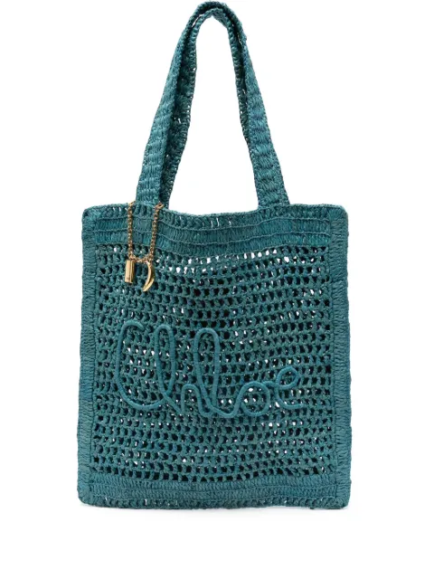 Chloé Summer Banana tote bag Blue CH25US901P08